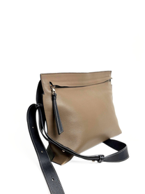 Loewe Double Sided T-Messenger Bag Brown/Olive Leather
