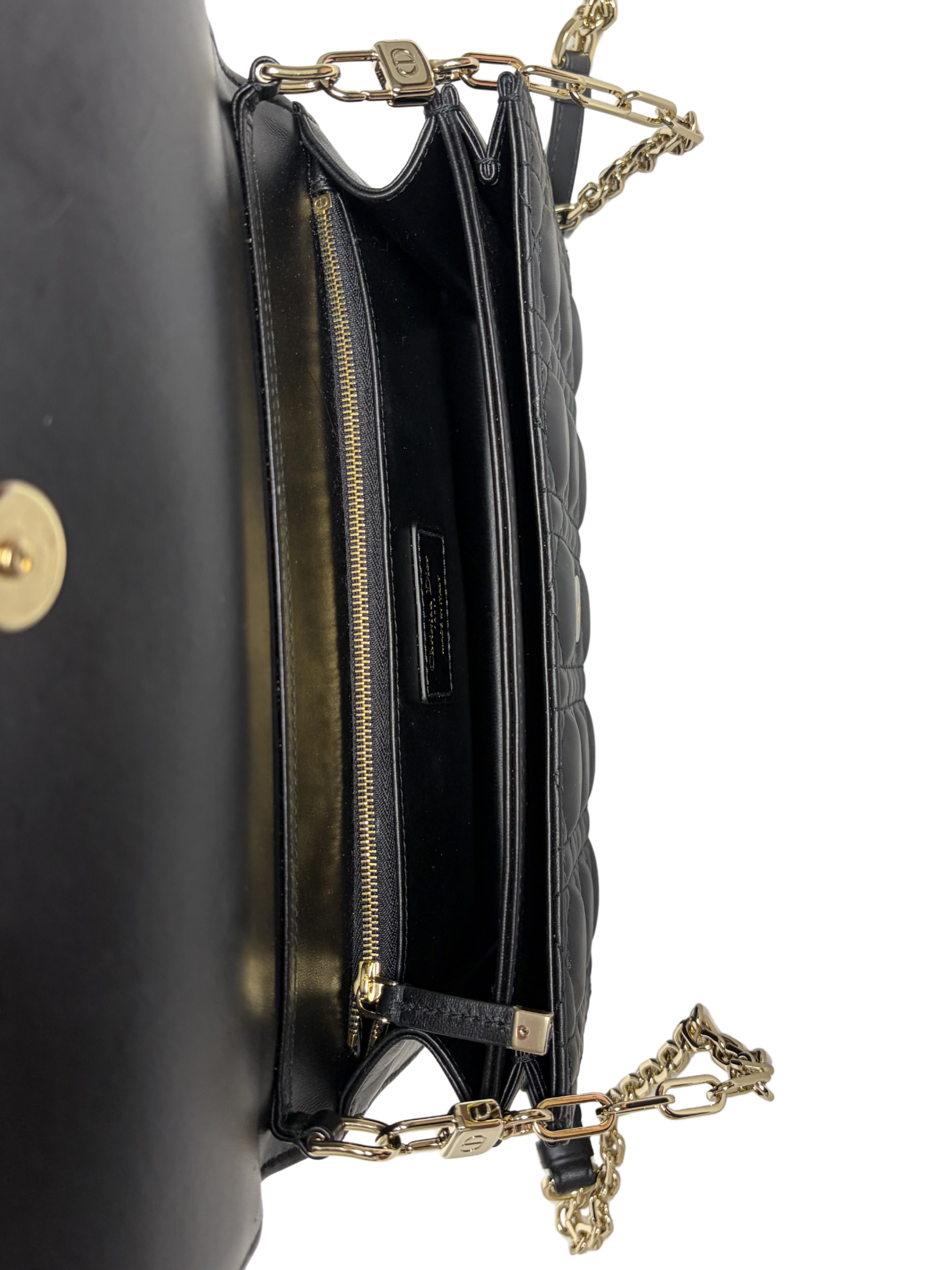 Dior My Dior Top Handle Bag Black Cannage Lambskin