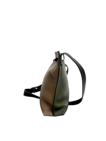 Loewe Double Sided T-Messenger Bag Brown/Olive Leather