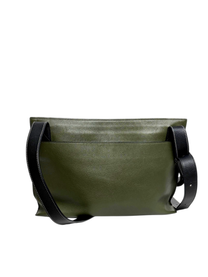 Loewe Double Sided T-Messenger Bag Brown/Olive Leather