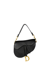 Dior Grained Leather Medium Saddle Bag
