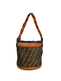 Fendi Tobacco Zucca Palazzo Bucket Bag