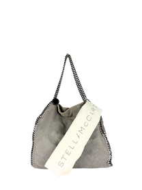 Stella McCartney Falabella Fold-Over Tote Bag in Light Grey