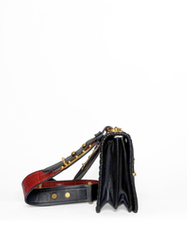 Prada Cahier Flap Bag in Red Croco-Embossed Leather