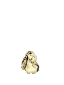 Vintage Dior 2000s Gaucho Double Saddle Bag in Cream Leather