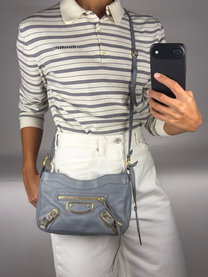 Balenciaga Metallic Edge Hip Crossbody Bag