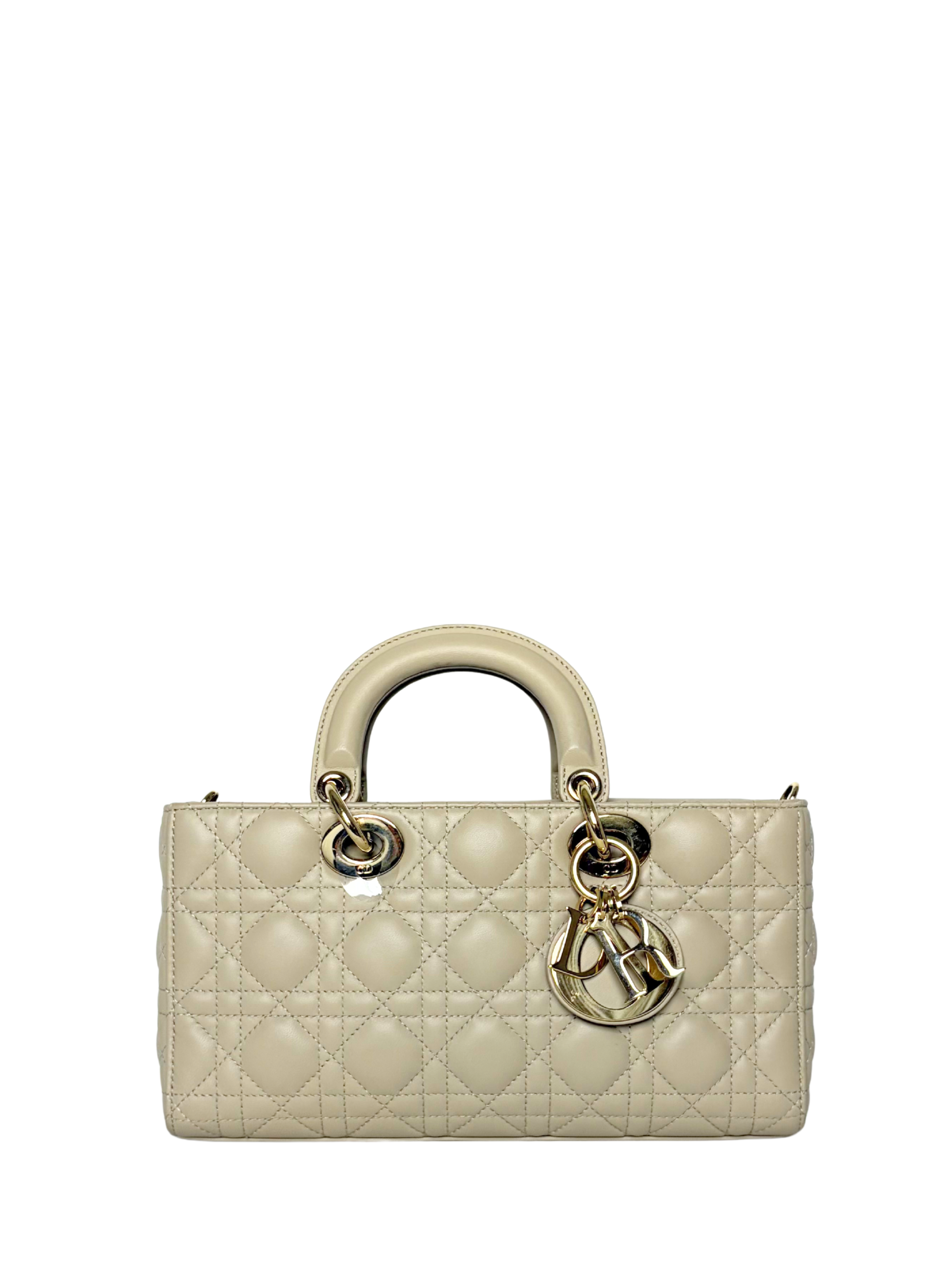 Dior Lady D-Joy Bag Powder Beige Cannage Lambskin