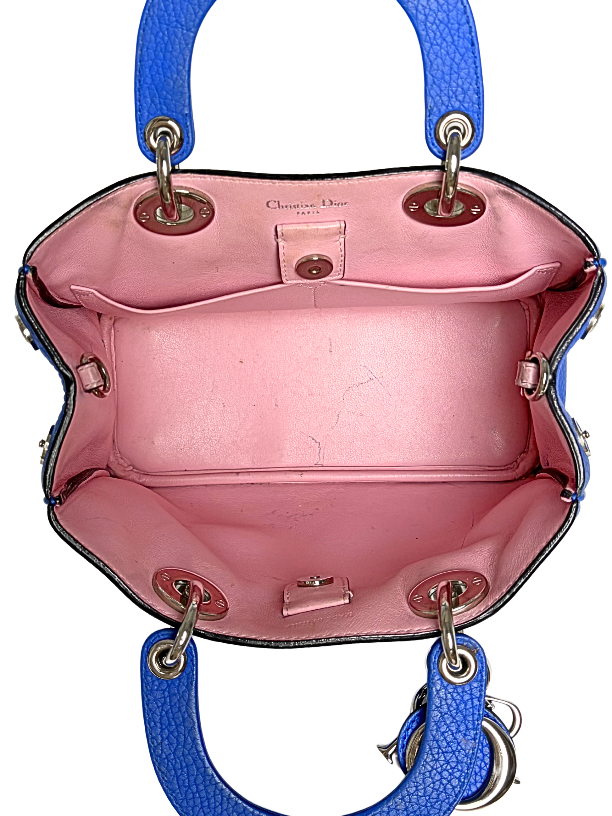 Christian Dior Blue Diorissimo Mini Tote Bag