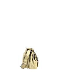 Vintage Dior 2000s Gaucho Double Saddle Bag in Cream Leather