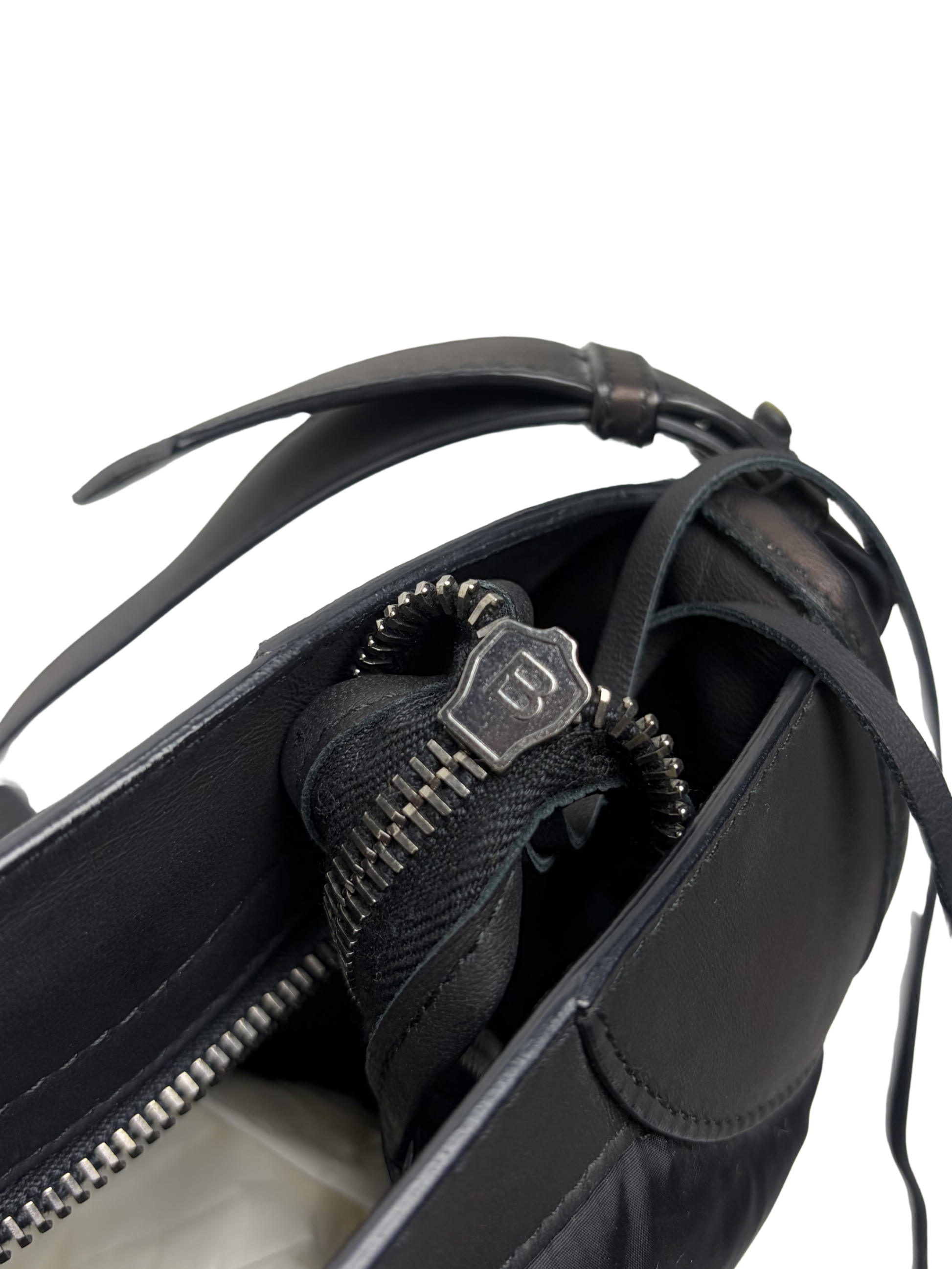 Balenciaga Nylon &amp; Leather Classic City Bag in Black