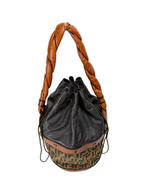 Fendi Tobacco Zucca Palazzo Bucket Bag