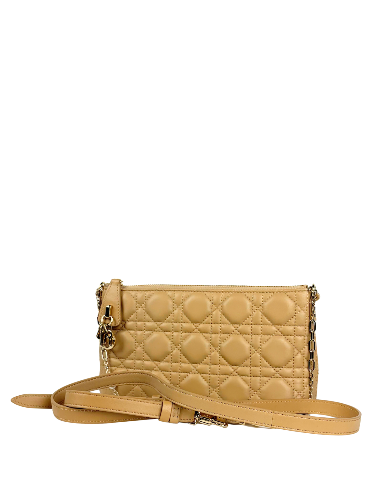 Dior Miss Dior Pouch in Biscuit Cannage Lambskin
