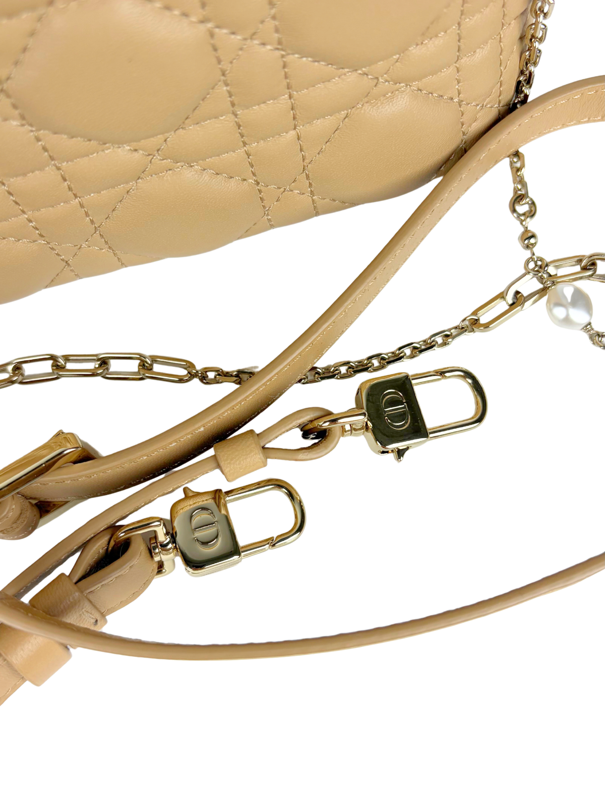 Dior Miss Dior Pouch in Biscuit Cannage Lambskin