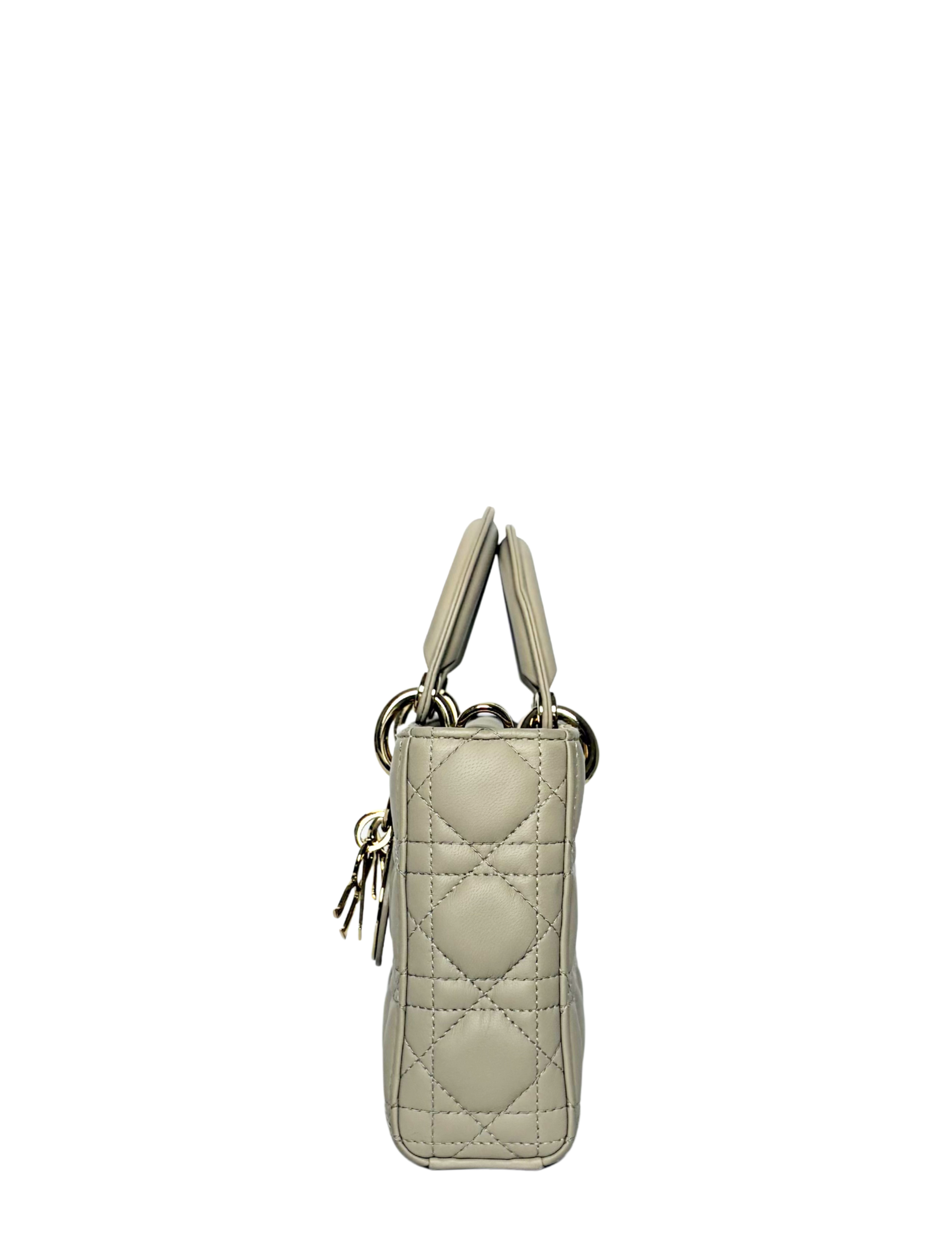 Dior Lady D-Joy Bag Powder Beige Cannage Lambskin
