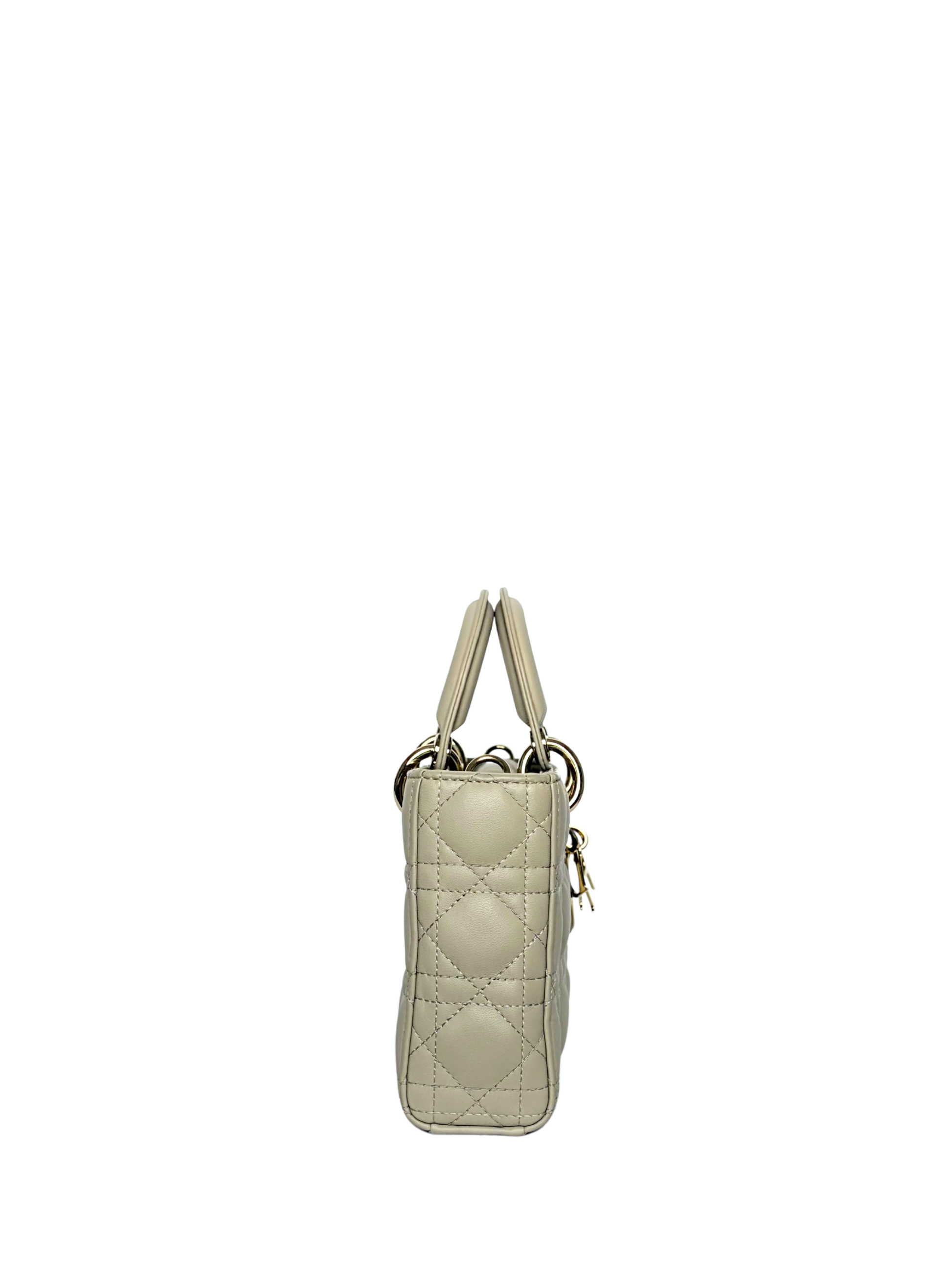 Dior Lady D-Joy Bag Powder Beige Cannage Lambskin