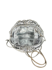 Bottega Veneta Mini Pouch Metallic Leather Bag