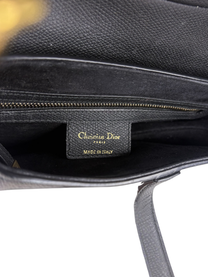 Dior Grained Leather Medium Saddle Bag
