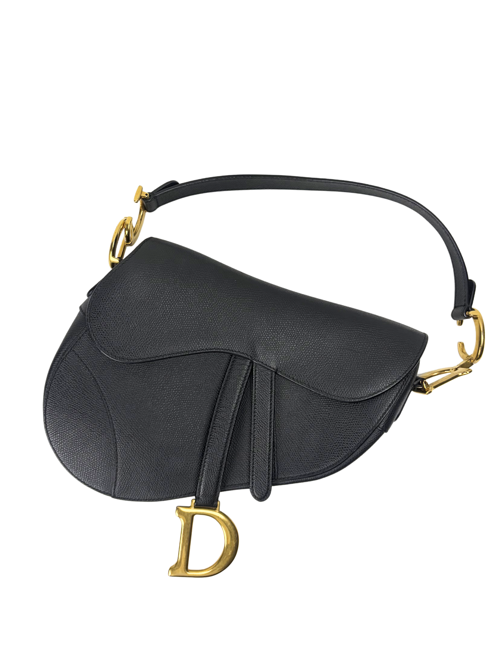 Dior Grained Leather Medium Saddle Bag