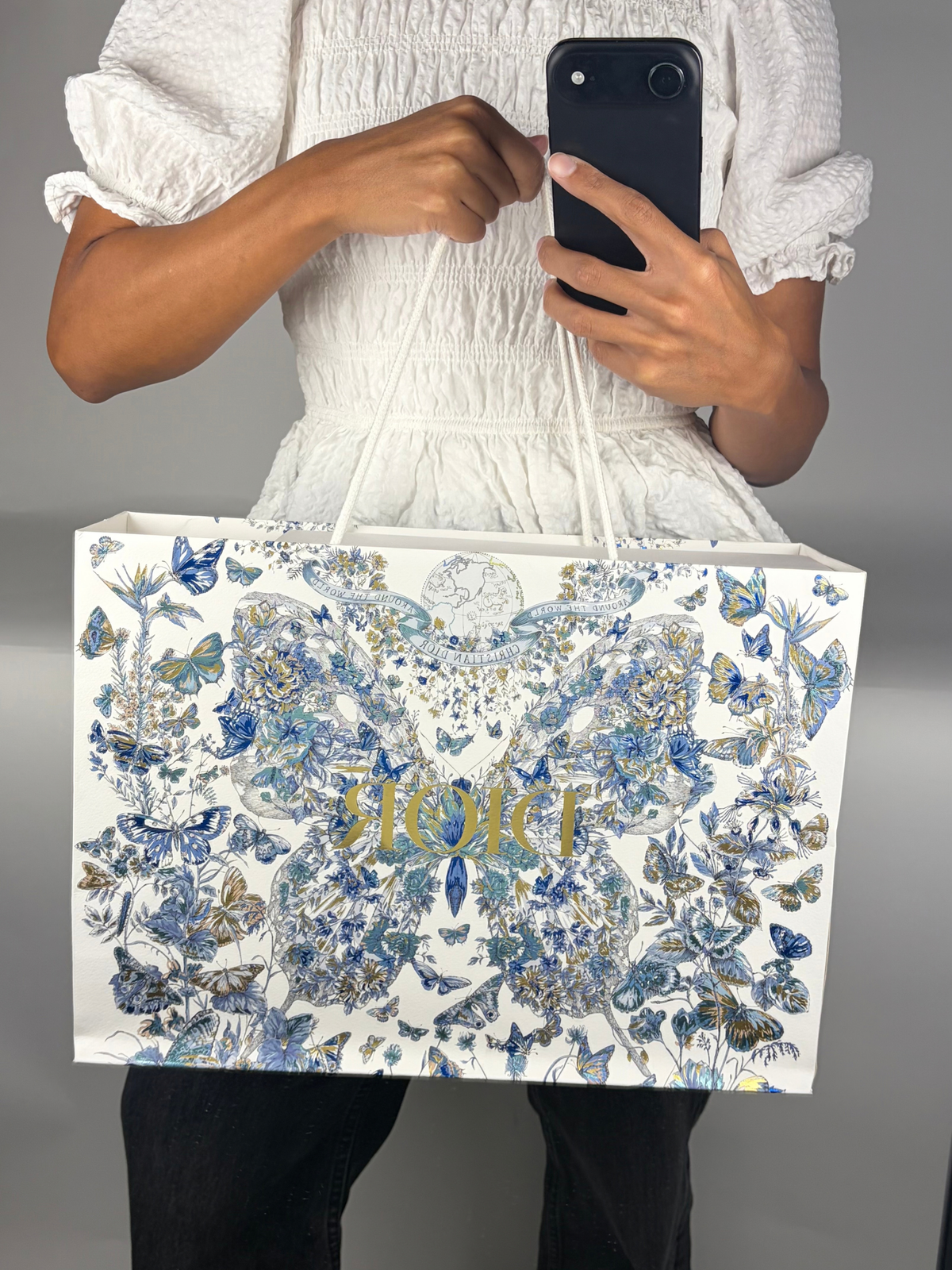 Dior Miss Dior Pouch in Biscuit Cannage Lambskin