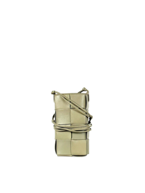 Bottega Veneta Cassette Intrecciato Sage Phone Pouch Mini Crossbody