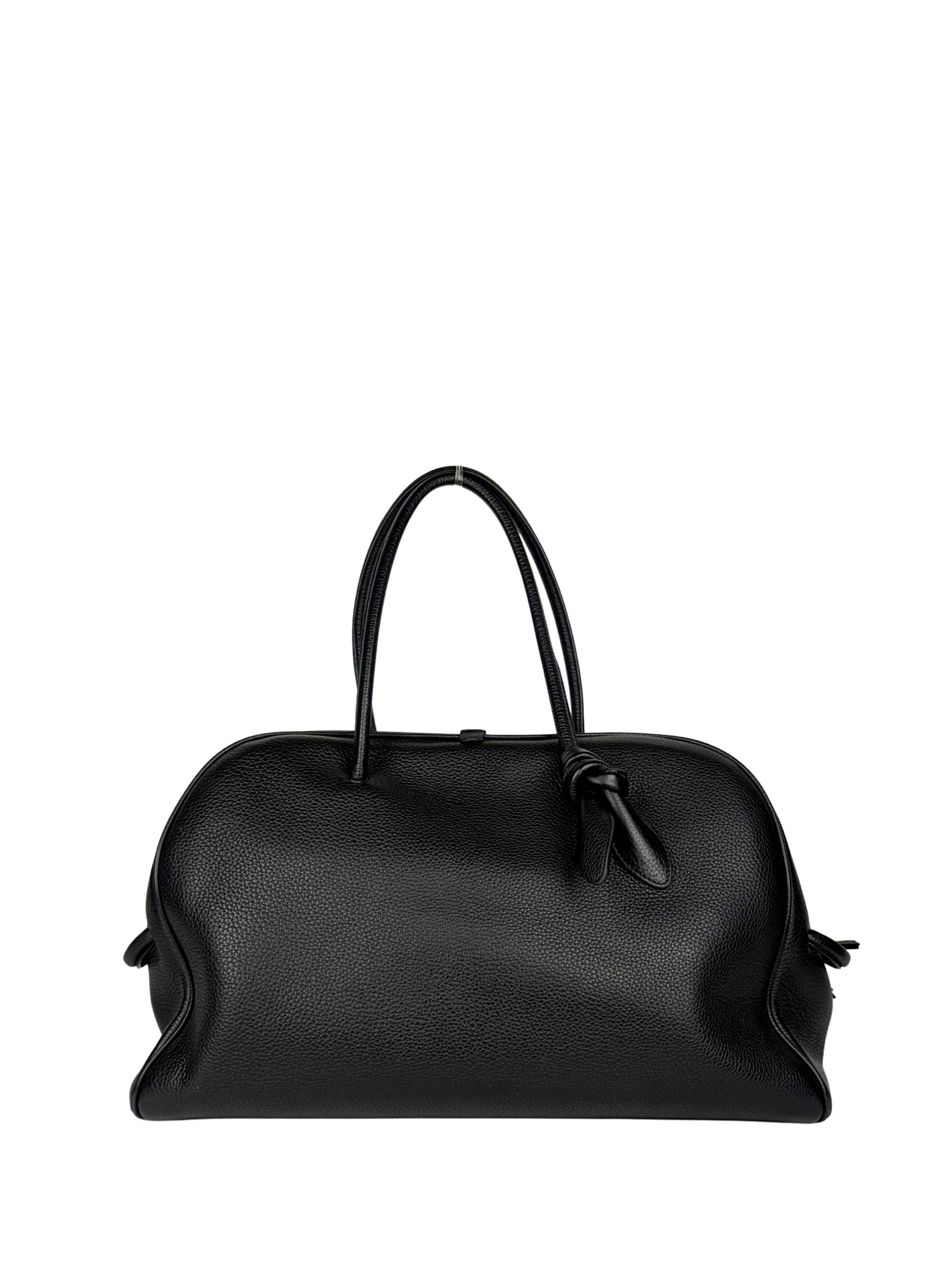Jacquemus Le Grand Turismo Bag in Black Grained Leather