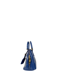 Prada Saffiano Small Promenade Bag in Cobalt Blue