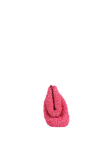 Bottega Veneta Curly Raffia Pink Small Point Bag