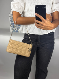 Dior Miss Dior Pouch in Biscuit Cannage Lambskin