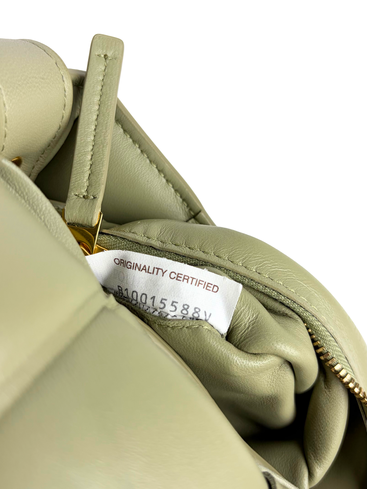 Bottega Veneta Padded Cassette Bag in Light Green