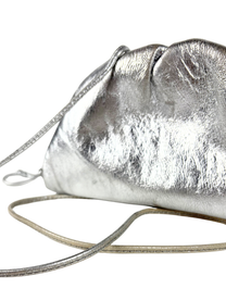Bottega Veneta Mini Pouch Metallic Leather Bag