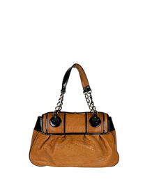 Fendi Cognac &amp; Patent Leather B Bag