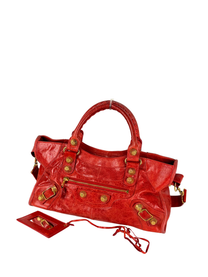 Vintage Balenciaga Red Giant 21 City Bag