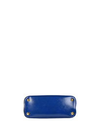 Prada Saffiano Small Promenade Bag in Cobalt Blue