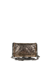 Stella McCartney Falabella Metallic Crackled Cross-Body Flap Bag