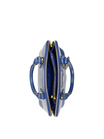 Prada Saffiano Small Promenade Bag in Cobalt Blue