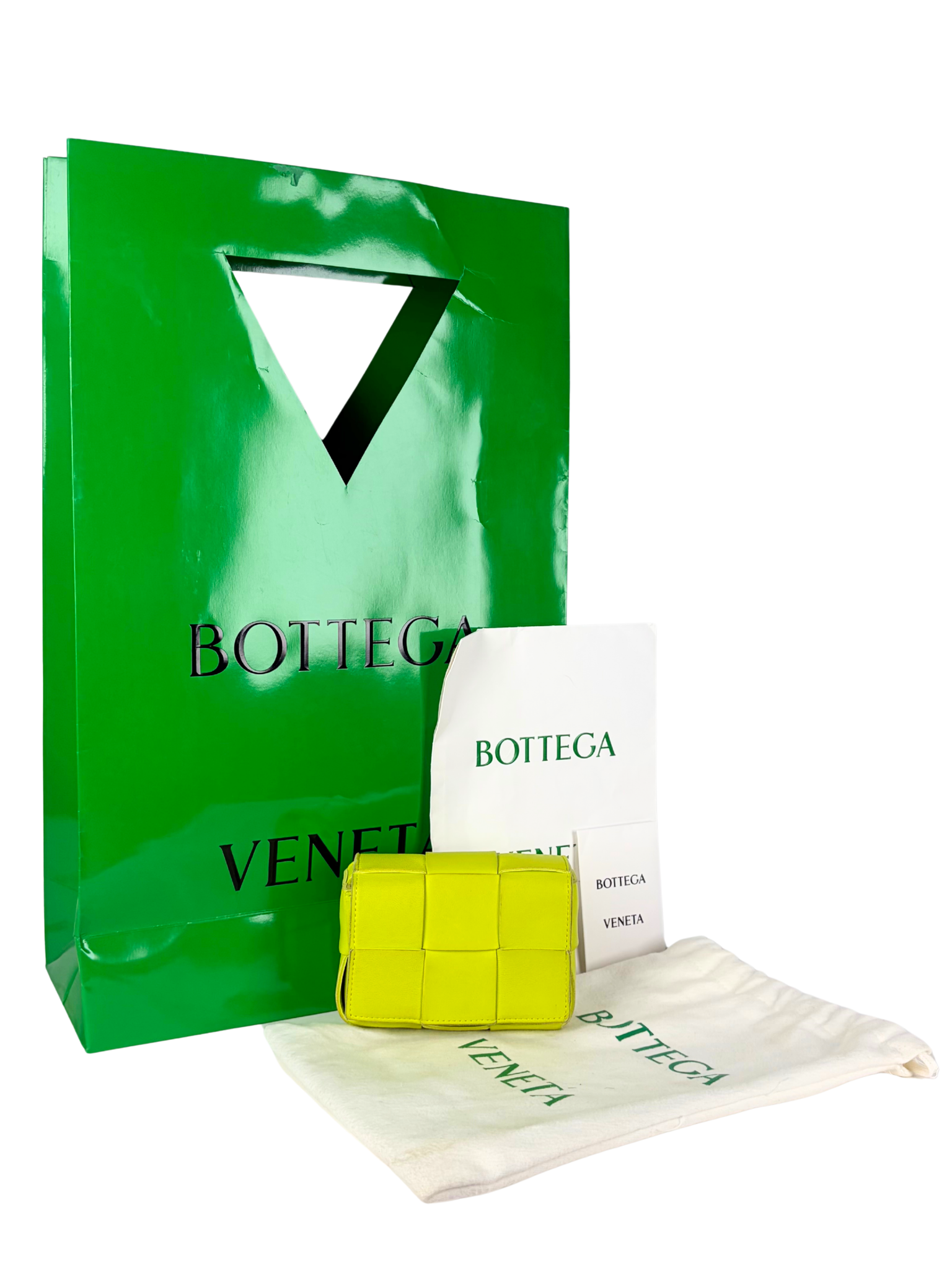 Bottega Veneta Candy Cassette Bag in Acid Kiwi