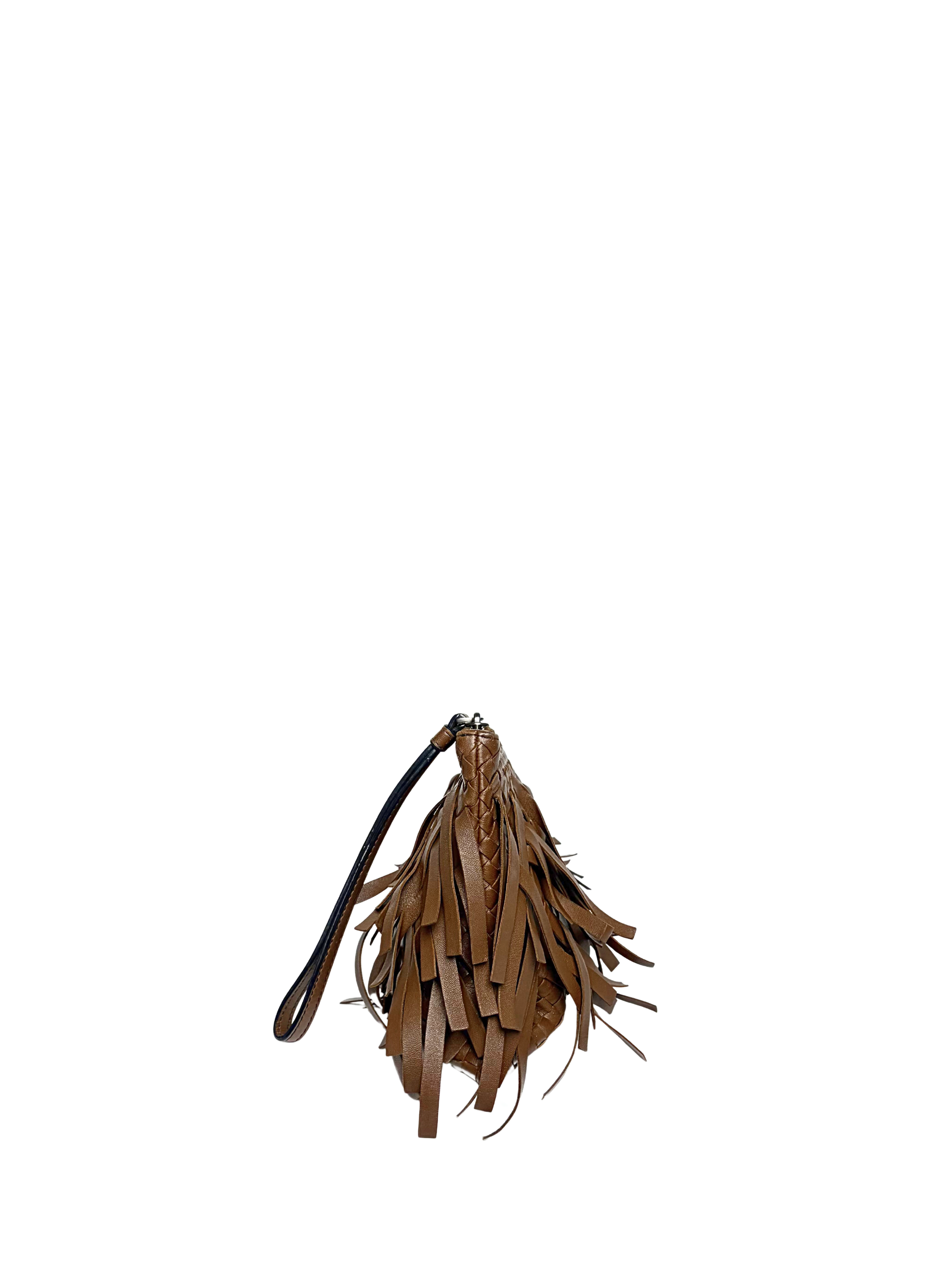 Bottega Veneta Intrecciato Fringe Pouch