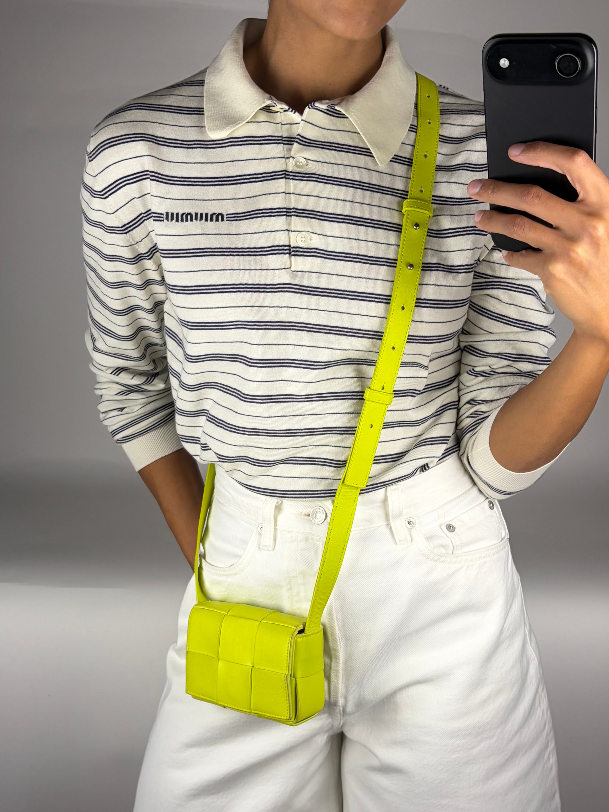 Bottega Veneta Candy Cassette Bag in Acid Kiwi