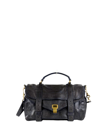 Proenza Schouler PS1 Medium Satchel Bag in Midnight Navy/Black