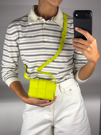 Bottega Veneta Candy Cassette Bag in Acid Kiwi