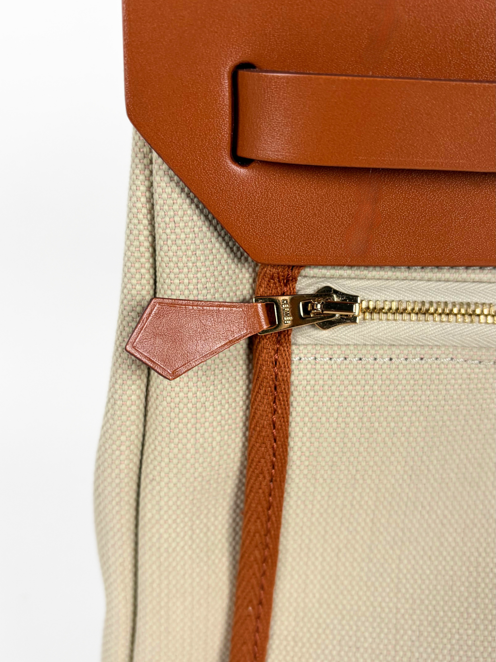 HERMÈS HERBAG ZIP 31 TOILE & VACHE NATURAL