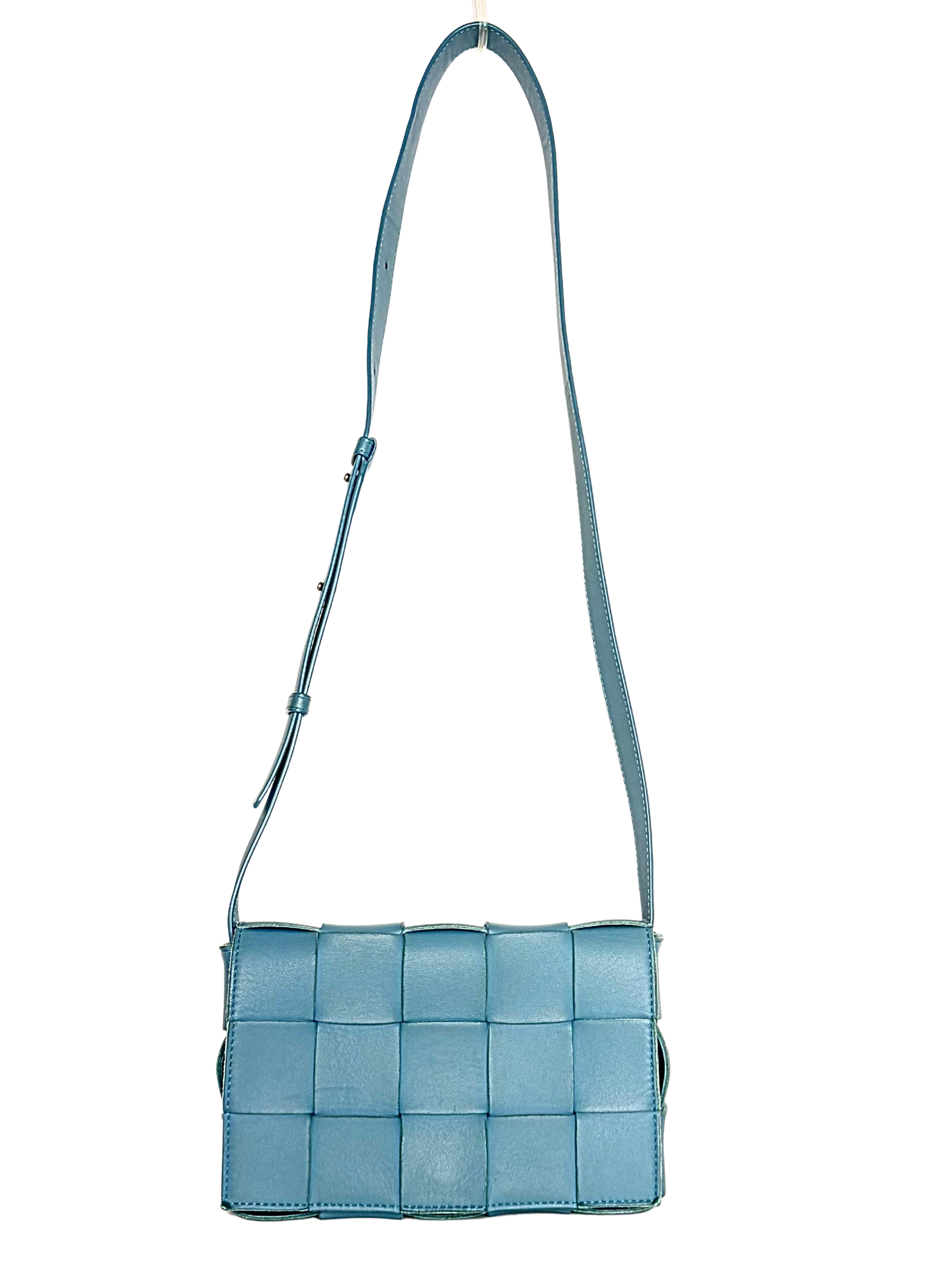 Bottega Veneta Pale Blue Cassette Crossbody