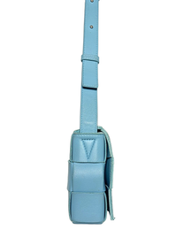 Bottega Veneta Pale Blue Cassette Crossbody
