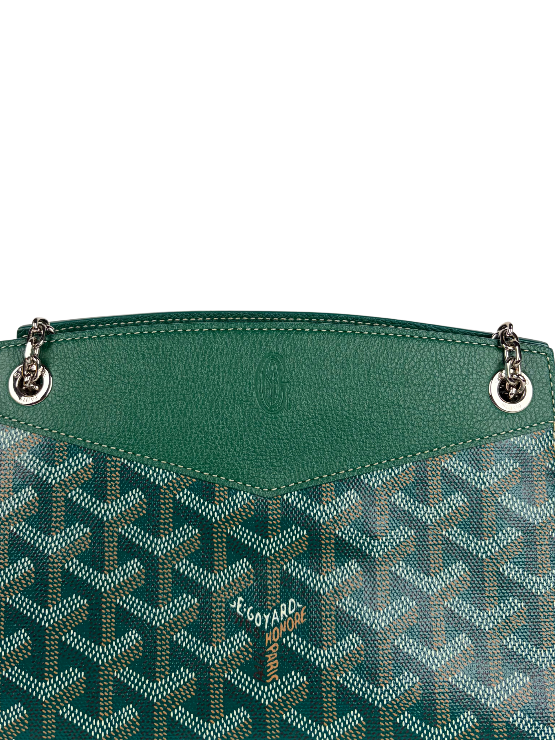 Goyard Mini Rouette Structure Bag in Green