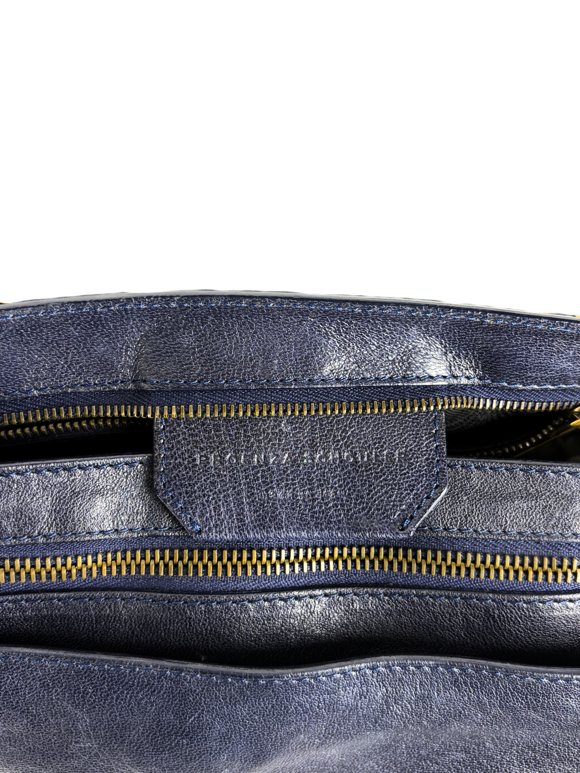 Proenza Schouler PS1 Medium Satchel Bag in Midnight Navy/Black