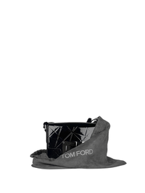 Tom Ford Black Geometric Patent Leather Natalia Bag