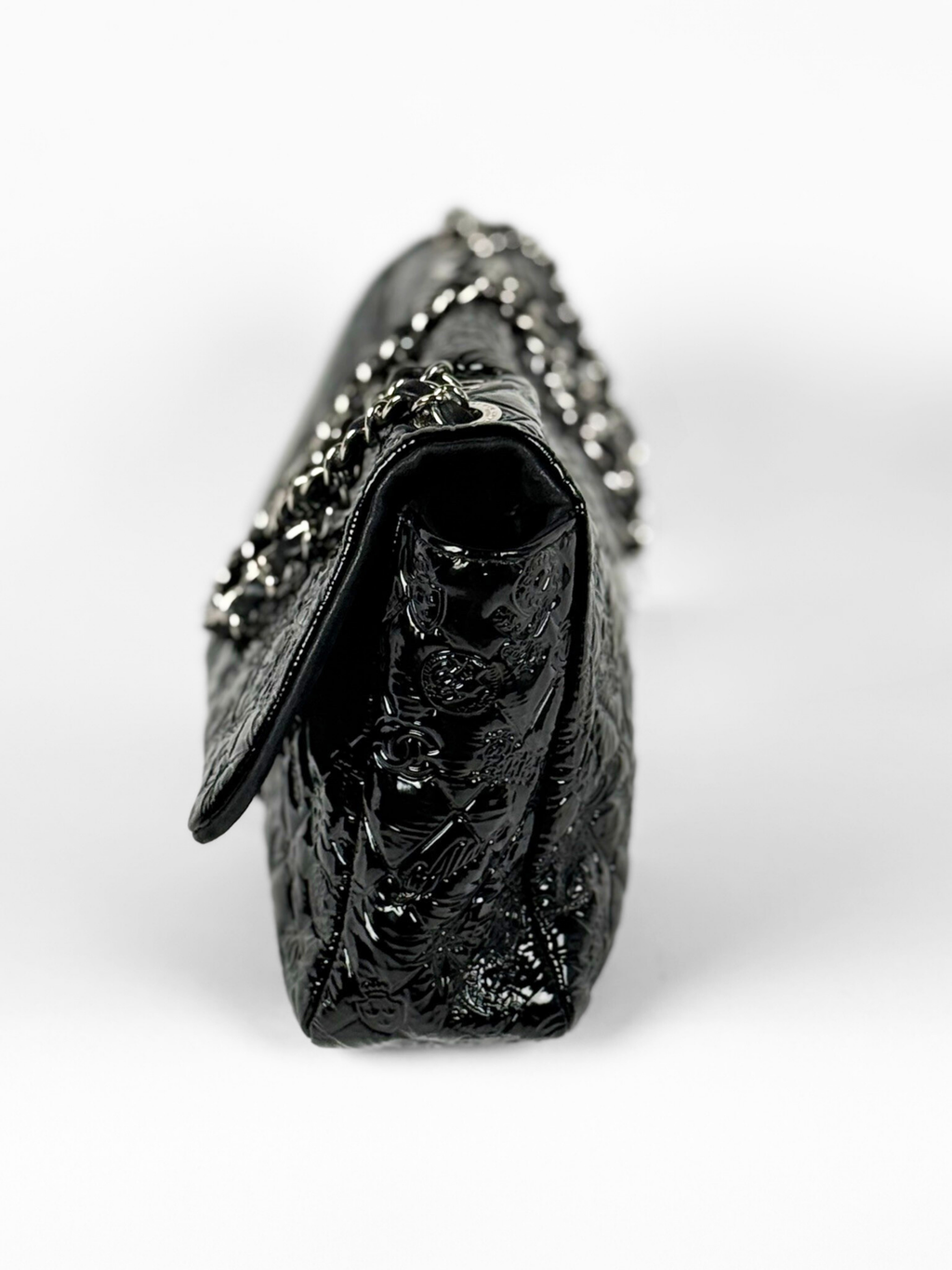 Chanel Lucky Symbols Patent Flap Bag