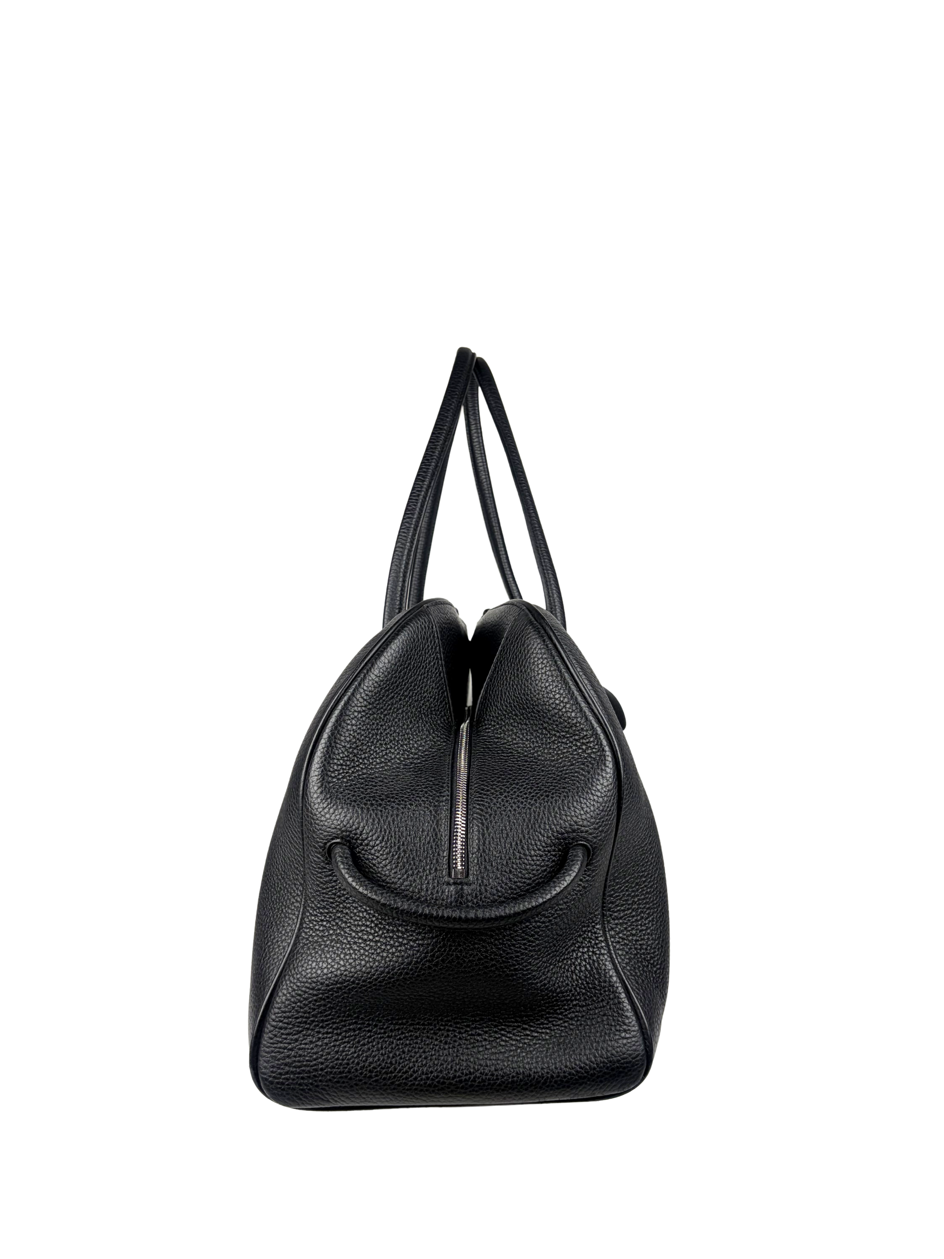 Jacquemus Le Grand Turismo Bag in Black Grained Leather