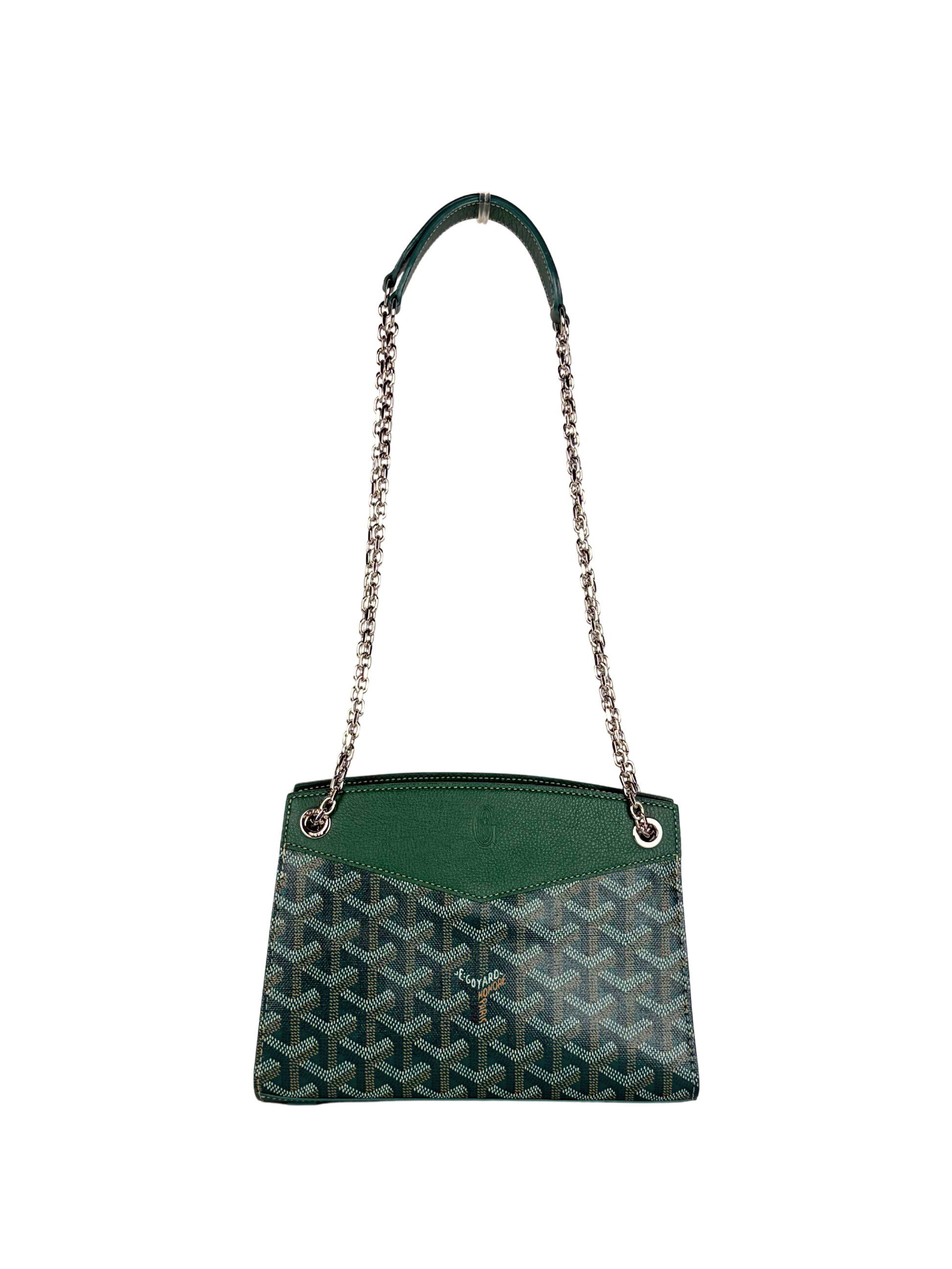 Goyard Mini Rouette Structure Bag in Green