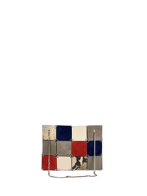 Khaite Mini Emma Shoulder Bag in Multicolored Patchwork